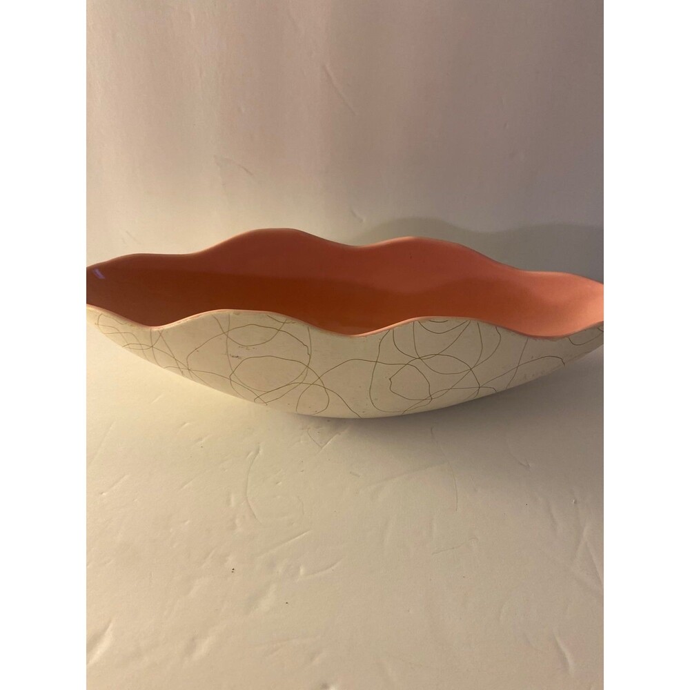 SHAWNEE AMERICAN ART POTTERY SHAWNEE USA #1028 OVAL BOWL PLANTER